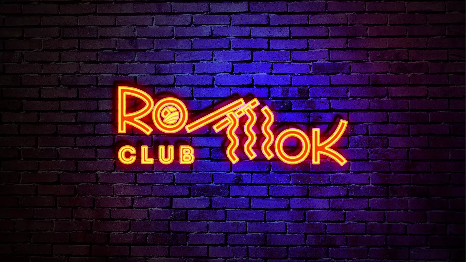 Разработка интерьерной вывески суши-бара «Roll Wok Club» в Звенигороде